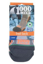 Load image into Gallery viewer, 2 PAIR TRAIL SOCK UNISEX - 1000 MILE
