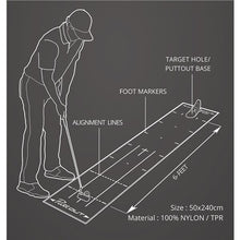 Load image into Gallery viewer, PuttOut Putting Mat &amp; Pressure Trainer
